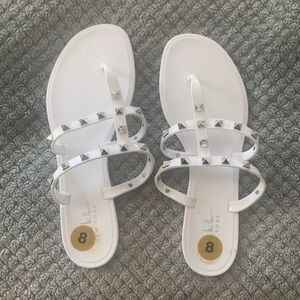 Nicole Miller jelly sandals